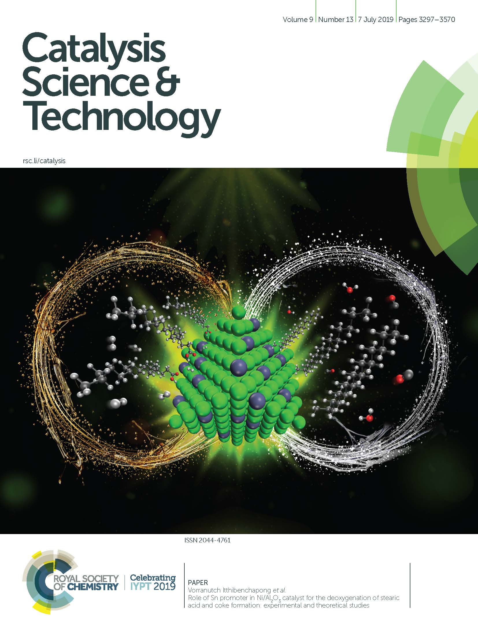 Our Work On Deoxygenation Of Stearic Acid Is Featured On The Inside